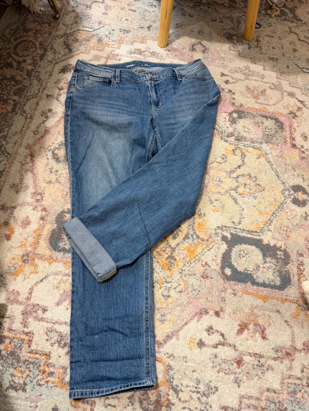 Old Navy Medium Blue Boyfriend Jeans